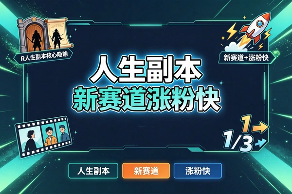 局外人笔记的体验人生副本动画教学新赛道新涨粉快
