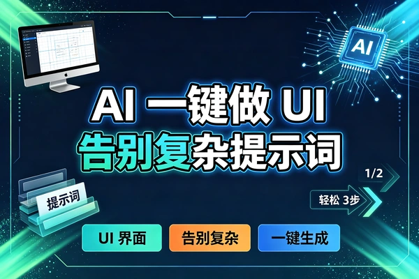 告别复杂提示词用GPT-image2 轻松打造专业UI界面