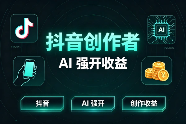 AI强开抖音创作者伙伴计划轻松拿平台创作收益