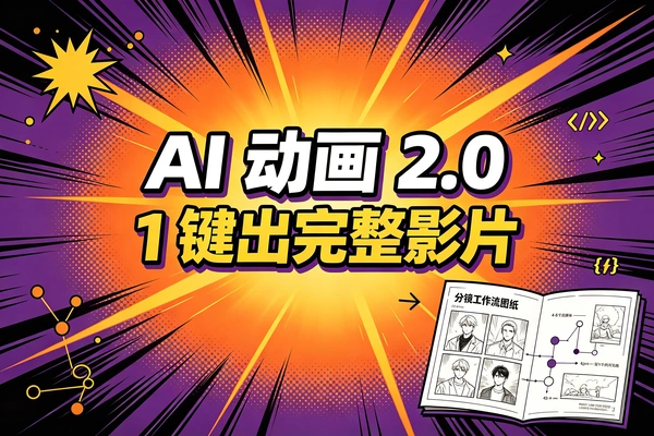 AI动画制作2.0分镜ComfyUI工作流轻松生成完整影片