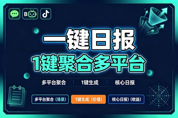 打造个人专属情报网：一键聚合公众号/B站/抖音核心日报生成