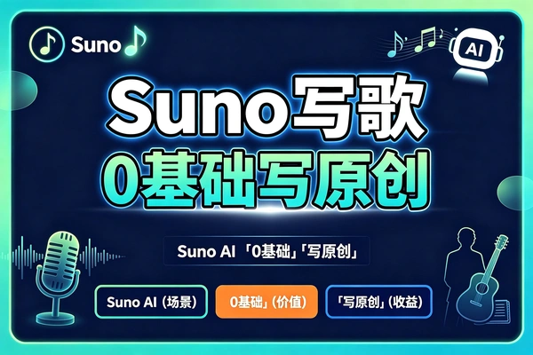 Suno AI音乐创作：零基础变身原创音乐人