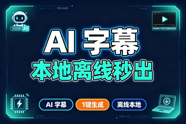 视频翻译及字幕生成离线本地GPU加速
