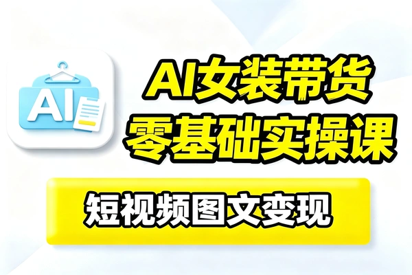 26新版AI女装图文带货教程搭配